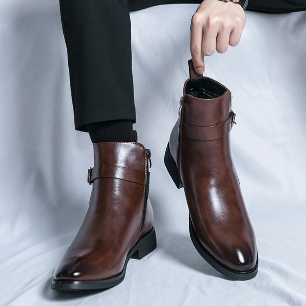 Elegant Men's Chelsea Boots - Stylish Ankle Footwear for Casual British Fashion